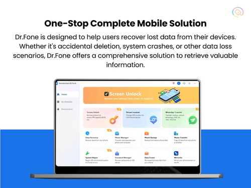 Dr.fone - Data recovery software, about