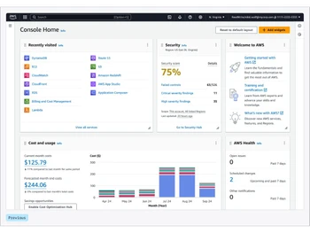 AWS Management Console-dashboard