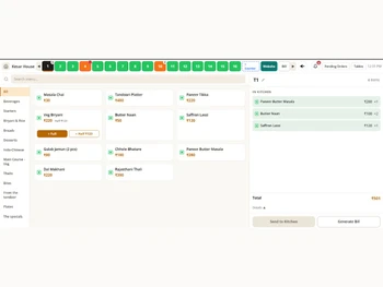 Orderzy menu management