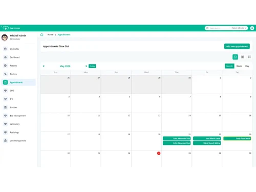 Sanjeevani ERP Appointment Management