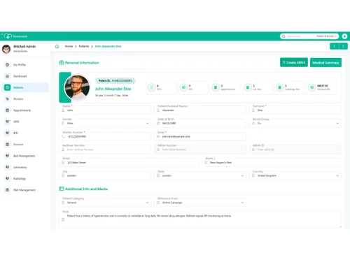 Sanjeevani ERP Patient Management