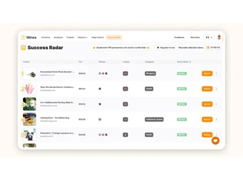 Minea-success radar