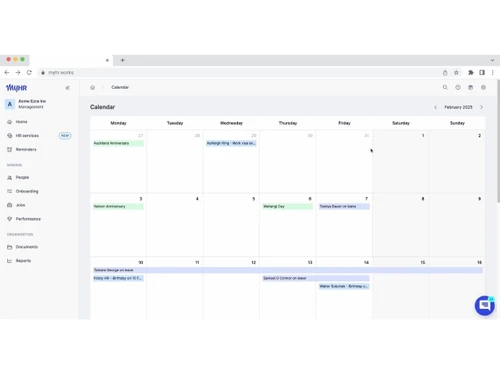 MyHR-calendar