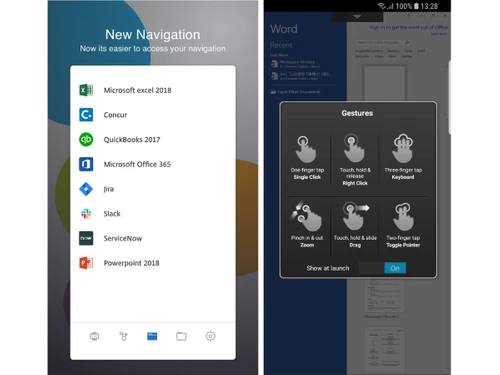 Citrix-Workspace navigation