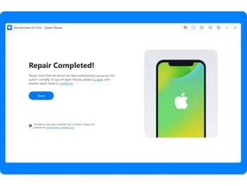 dr.fone - Repair complete