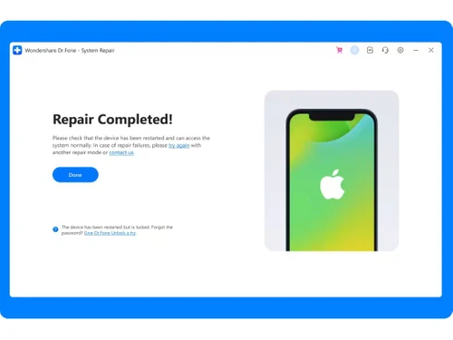 dr.fone - Repair complete