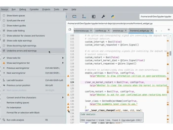 Spyder-developer tools