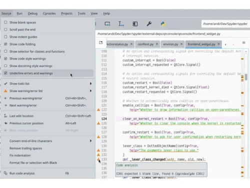 Spyder-developer tools