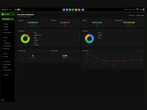 PropExcel dashboard