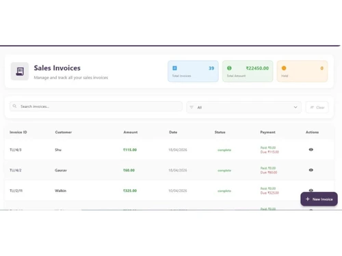 DigiGini Bookz-invoice