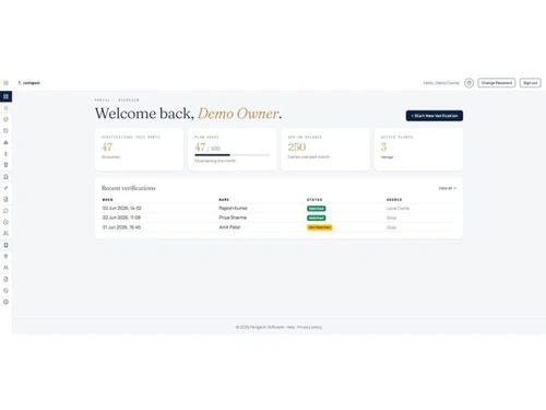 Certopact Entry dashboard