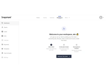 Snapshare dashboard