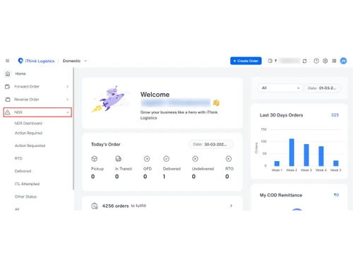 iThink Logistics-dashboard