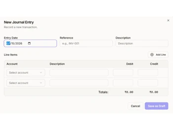 AionCRM-journal entry