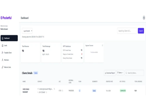 Pocketful Partner Pro-dashboard