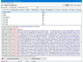 Vovsoft SEO Checker-audit