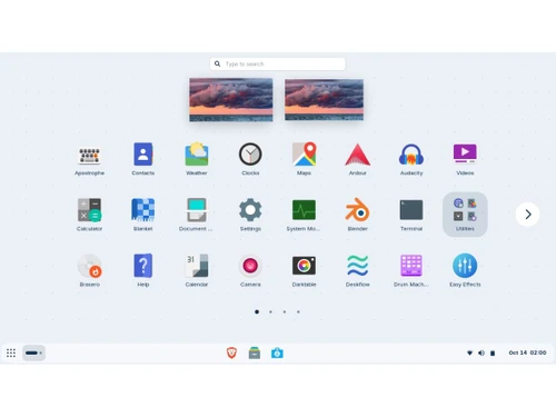 Zorin OS-panel