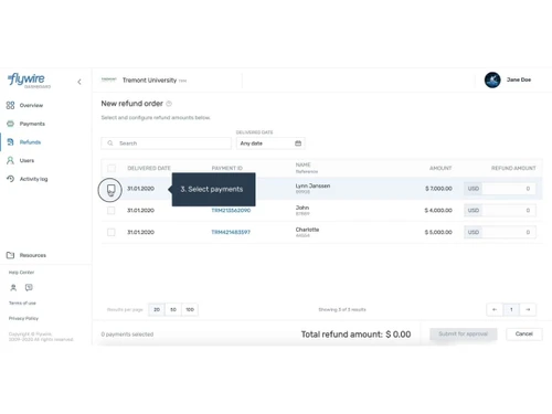 Flywire-refund