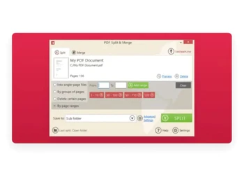 Icecream PDF Split & Merger mode