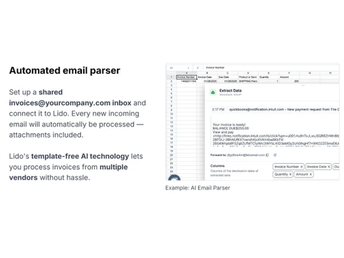 Lido-email parser