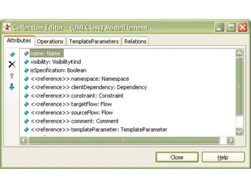 StarUML-collection editor