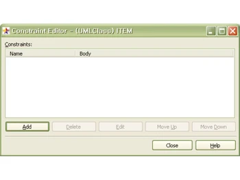 StarUML-constraint editor