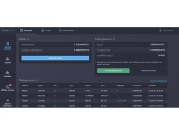PrimeXBT-account page