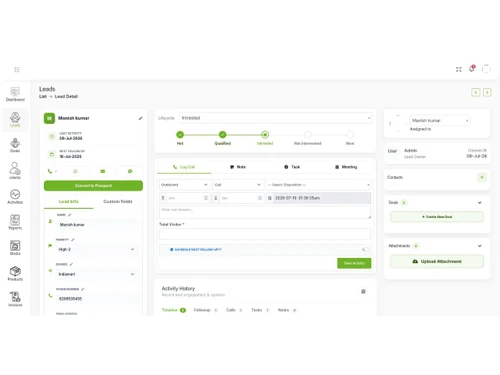 Metrico CRM Leads