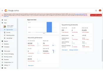 Google AdMob-app overview