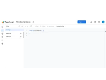 Google Apps Script-console