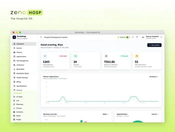 ZenoHosp dashboard