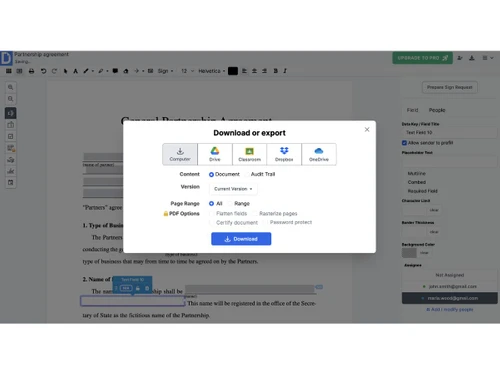 DocHub-export options