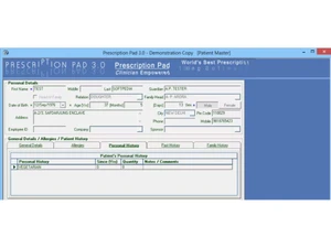 compurx prescription pad-personal details