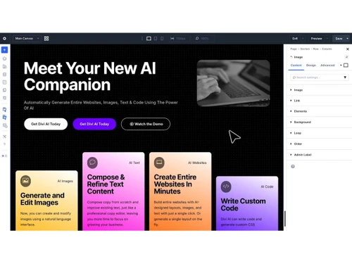 Divi-drag and drop