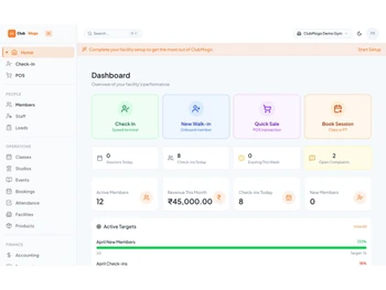 ClubMogo dashboard