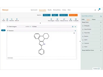 Reaxys-query builder