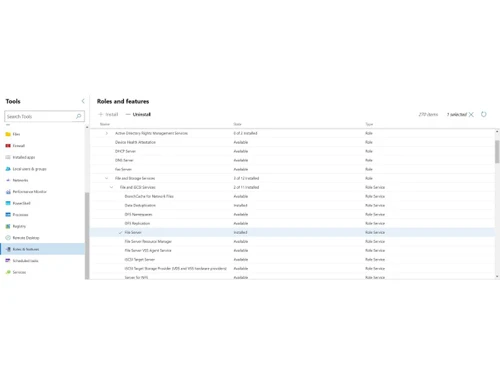 Window Server-role & features