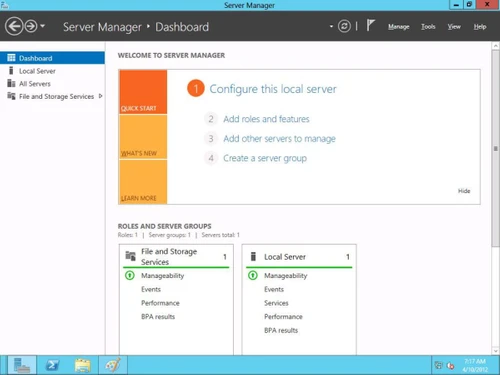 Window Server-role & features