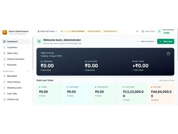 GoldKhata dashboard