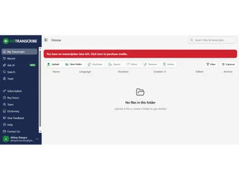 Go Transcribe-dashboard