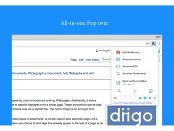 Diigo-pop over