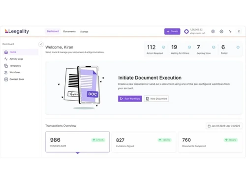 Leegality-dashboard