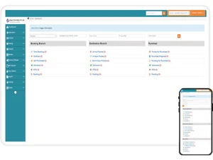 sagar logistics management system dashboard