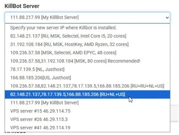 KillBot server