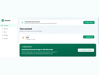 Greenote account