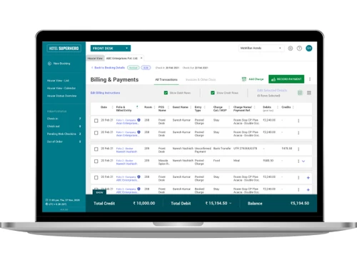 Hotel Superhero-billing