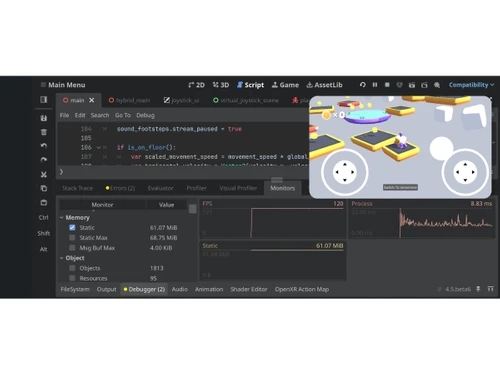 Godot Engine-monitors