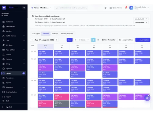 MyGymDesk class