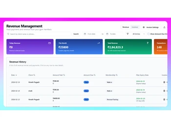 Fitertz Revenue management