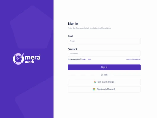 Mera Work login